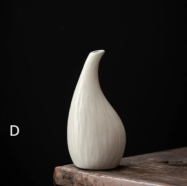 Classic White Ceramic Table Vase - Image 14