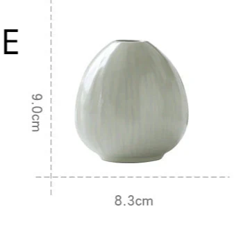 Classic White Ceramic Table Vase - Image 3