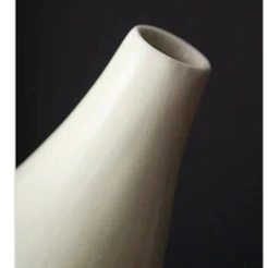Classic White Ceramic Table Vase - Image 6