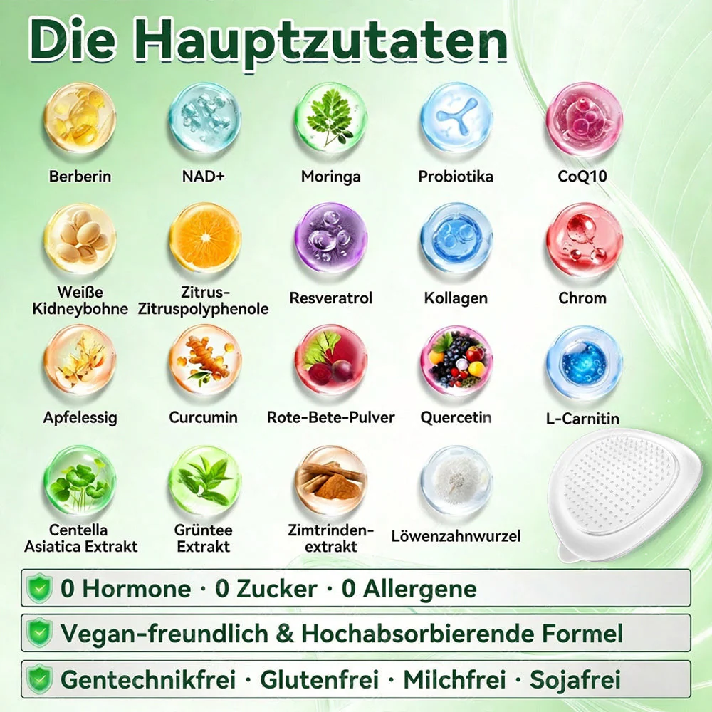 🔥 Offizieller Bestseller丨Purelora® Moringa Berberine x NAD+ 10-in-1 Nano-Mikronadel-Patch (Nur einmal täglich, sichtbare Veränderungen in 7 Tagen) ✅ Für Übergewicht, lockere Haut, Diabetes, Schlafapnoe, Gelenkprobleme und mehr - Image 13