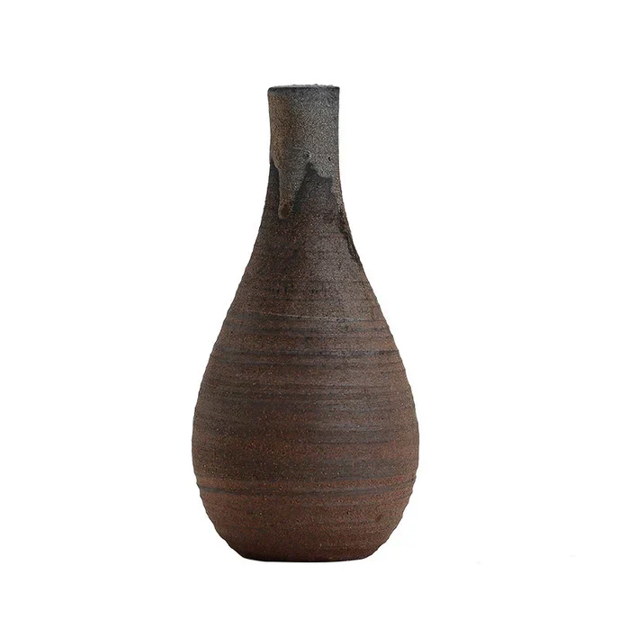 Handmade Classic Brown Table Vase Set - Image 10