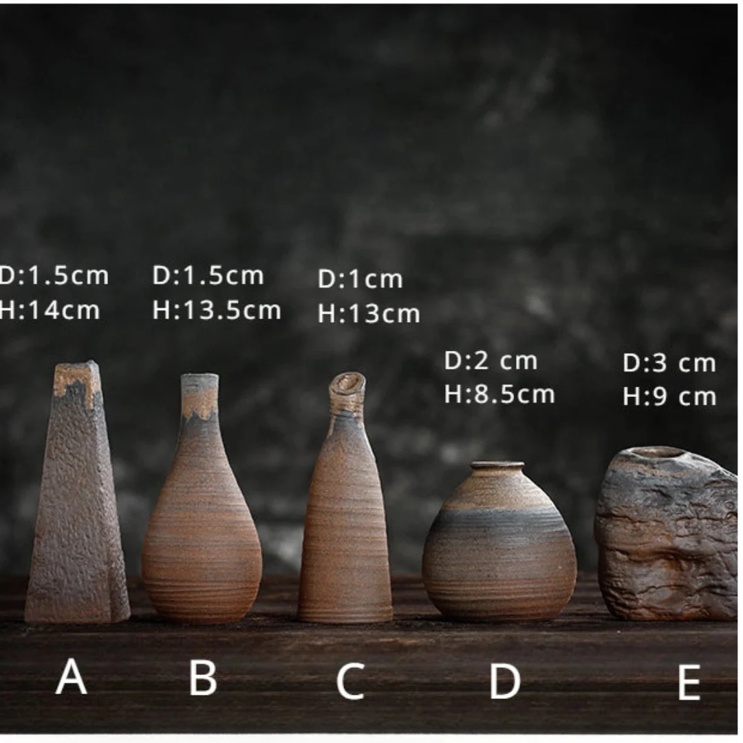 Handmade Classic Brown Table Vase Set - Image 12