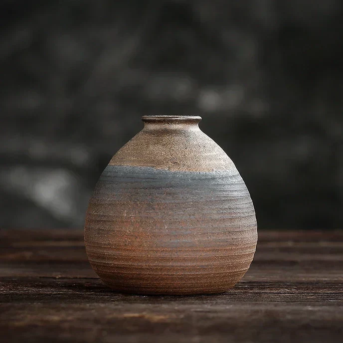 Handmade Classic Brown Table Vase Set - Image 17