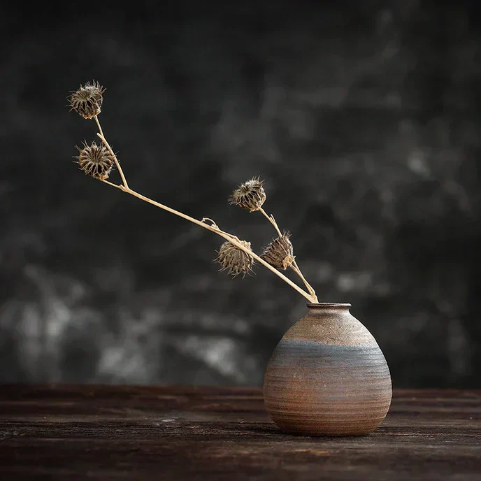 Handmade Classic Brown Table Vase Set - Image 19