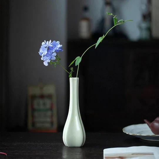 Handmade White Porcelain Mini Vase - Image 6