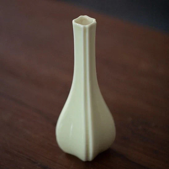 Handmade White Porcelain Mini Vase - Image 7